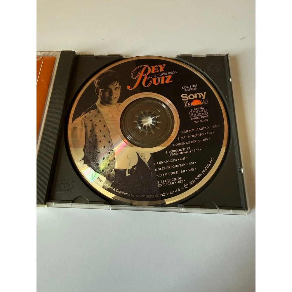Rey Ruiz Mi Media Mitad CD 1994 Sony Tropical Salsa Latin CDZ-81185/2-469626